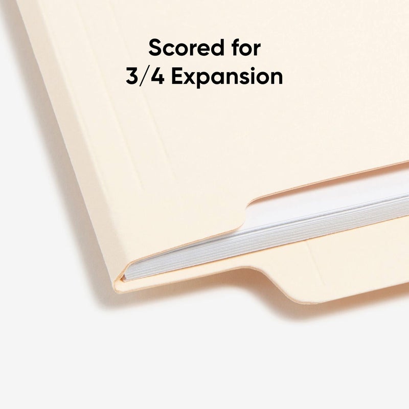 Smead Shelf-Master End Tab File Folders, 50 Count, Manila, Reinforced Straight-Cut Tabs, Letter Size (24210) - Image 5