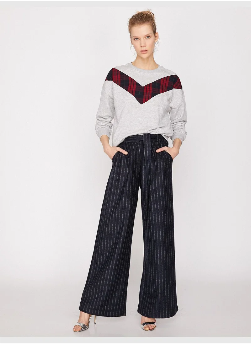 كوتون Relaxed Fit Drawstring Trousers