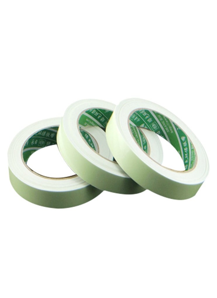 Fluorescent Tape(3 rolls),Glow-in-the-Dark Tape Fluorescent Warning Floor Sticker