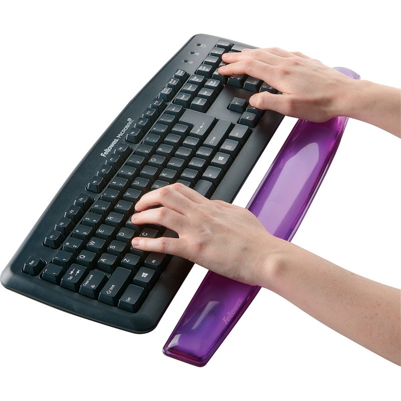 Fellowes Gel Crystals Wrist Rest, Purple (91437) - Image 3