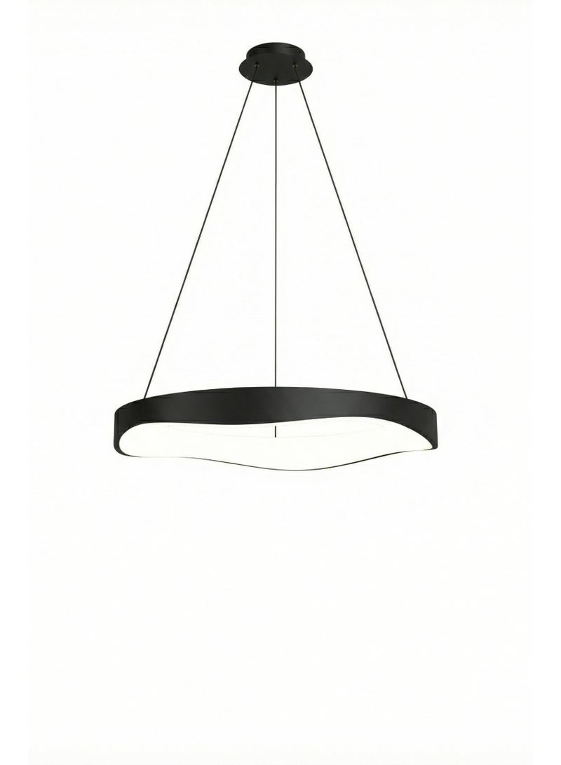 BUY4LESS -  Modern Lighting, Modern chandelier, Light, Chandelier, Black Color, D:62 cm,H:100 cm, Suitable for living room, TV room, bedroom, Adjustable Hight - Image 1