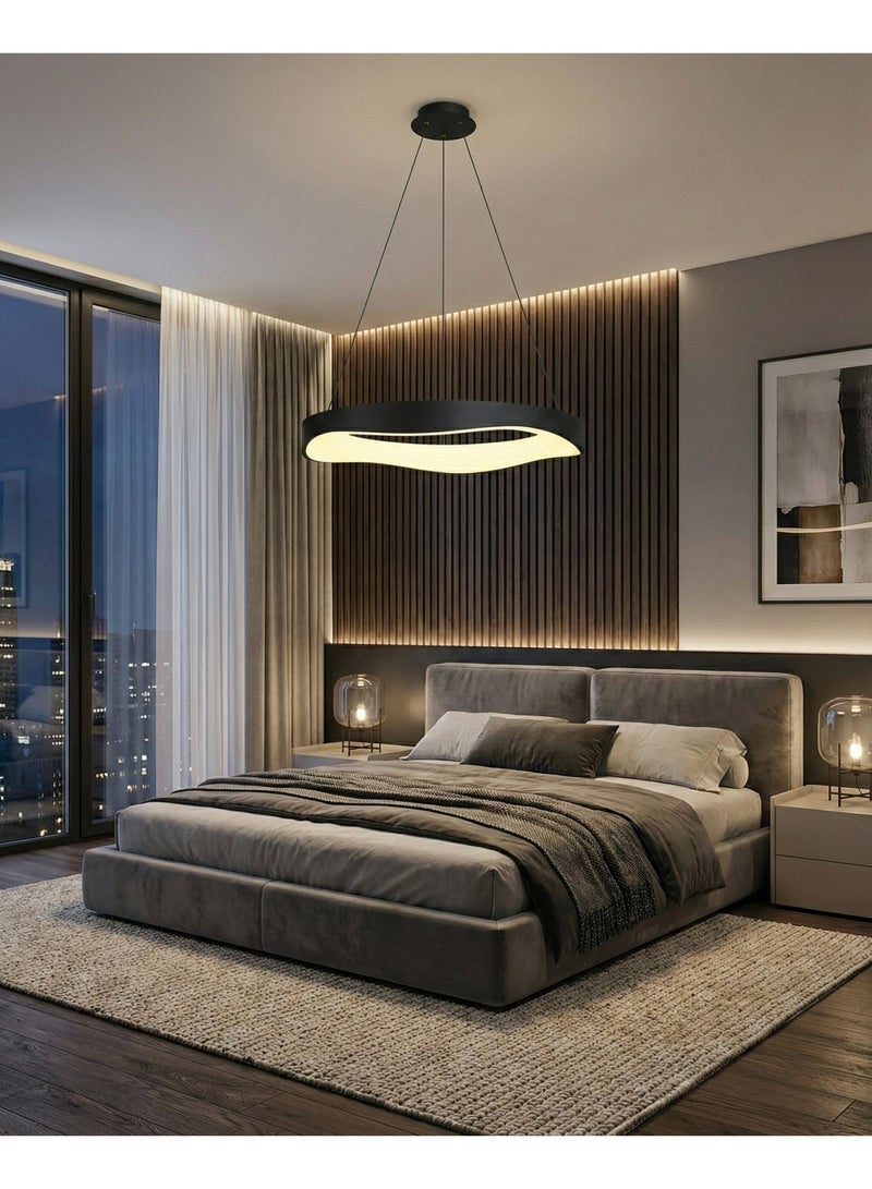 BUY4LESS -  Modern Lighting, Modern chandelier, Light, Chandelier, Black Color, D:62 cm,H:100 cm, Suitable for living room, TV room, bedroom, Adjustable Hight - Image 3