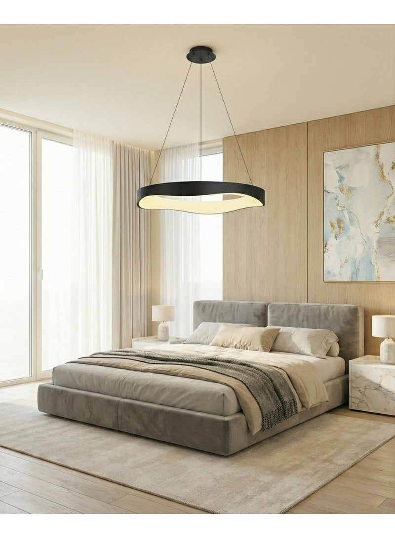 BUY4LESS -  Modern Lighting, Modern chandelier, Light, Chandelier, Black Color, D:62 cm,H:100 cm, Suitable for living room, TV room, bedroom, Adjustable Hight - Image 4