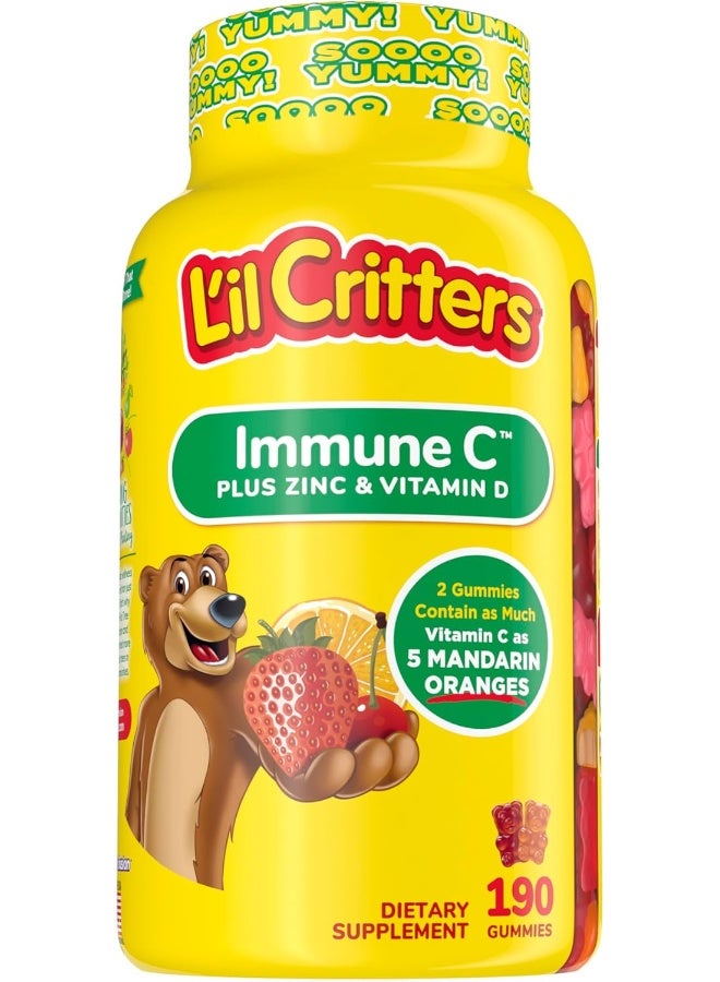 L'il Critters Immune C Plus Zinc & Vitamin D Gummy - Image 1