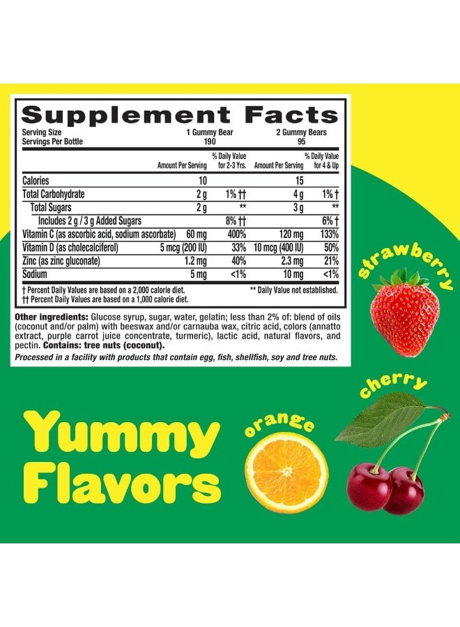 L'il Critters Immune C Plus Zinc & Vitamin D Gummy - Image 2