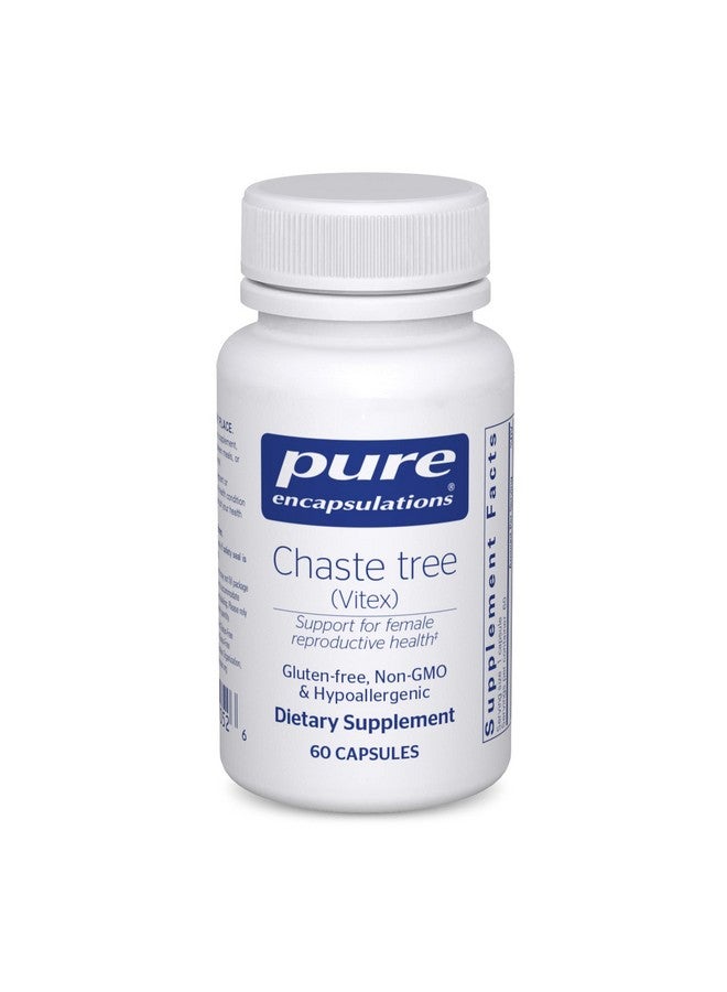 Pure Encapsulations Chaste Tree (Vitex) - Supports Menstrual Cycle Regularity - for Breast Comfort* - Women's Supplement - Hormonal Balance Support - Non-GMO & Vegan - 60 Capsules - Image 1