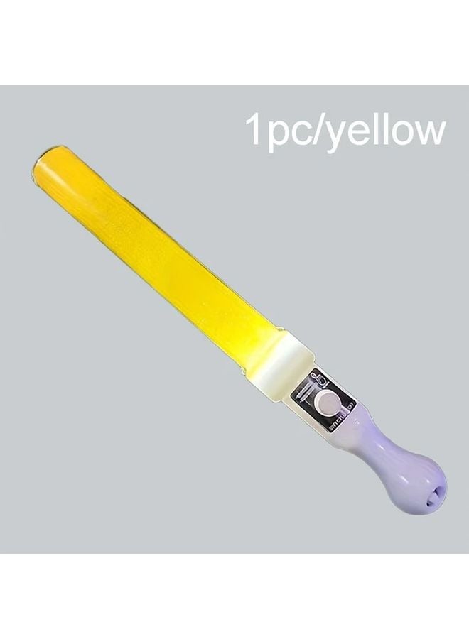 Yellow LED Light Stick Battery Powered for Festivals Concerts Camping Halloween Christmas - Image 1