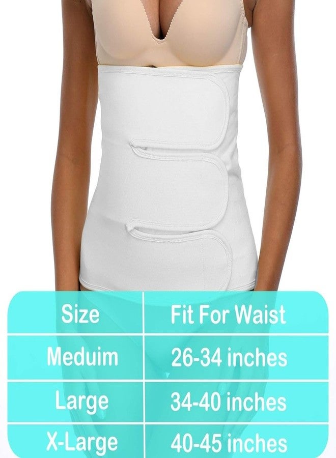 جيرن رباط جراحي للبطن من جيرن لدعم البطن بعد الجراحة القيصرية، ودعم ما بعد الولادة، والتعافي بعد استئصال الرحم (أبيض، كبير) - Image 2