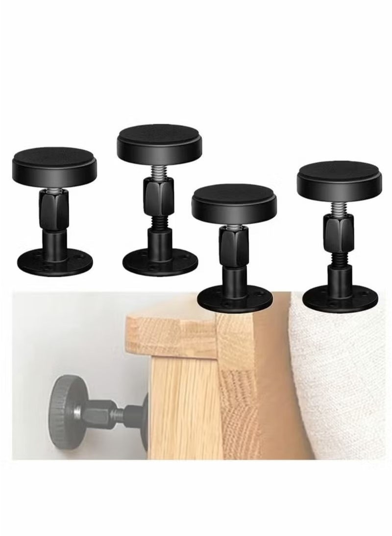 Adjustable Threaded Bed Frame Anti Shake Tool, Fixer Headboard Stoppers (47-64mm, 4 Pcs)  - Image 1