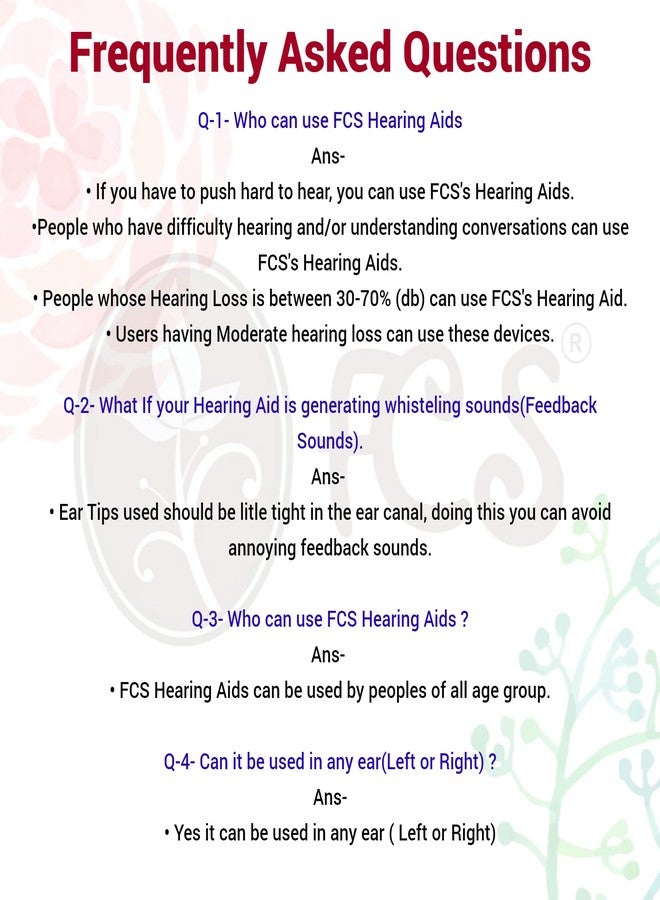 FCS F 15 Hearing Aid Pocket Hearing Amplifier Suitable for Moderate Hearing Loss (3 Month Seller Warranty). - Image 3