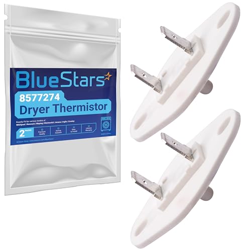 BlueStars قطع غيار ترميستور مجفف BlueStars المحدثة 2-Pack 8577274 - متوافقة مع مجففات Whirlpool Kenmore KitchenAid - تحل محل 3976615 AP3919451 WP8577274 3390292 - Image 1
