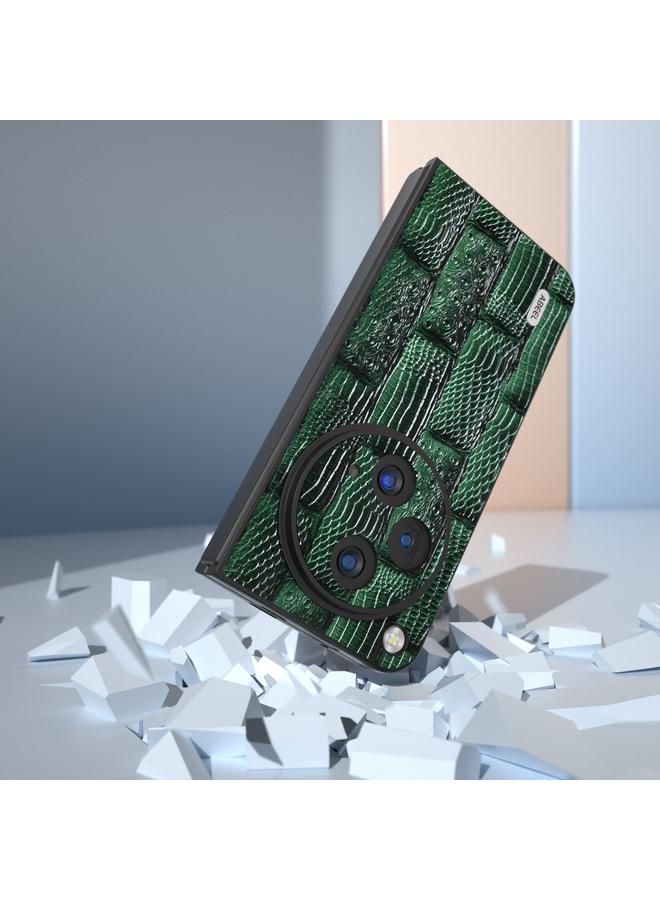 اس-توب جراب لهاتف OPPO Find N3 من ABEEL مصنوع من الجلد الطبيعي بنمط ماجونغ وحافة سوداء - Image 5