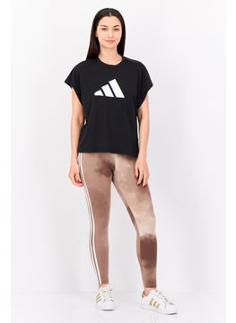 Adidas Women Sportswear Fit Cap Sleeves Training  T-shirt, Black  - Image 4