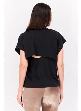 Adidas Women Sportswear Fit Cap Sleeves Training  T-shirt, Black  - Image 3