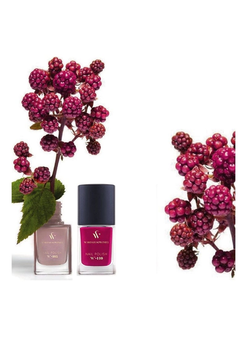 وردة صويمل طلاء أظافر من وردة صويمل - موف - W105 - Image 4