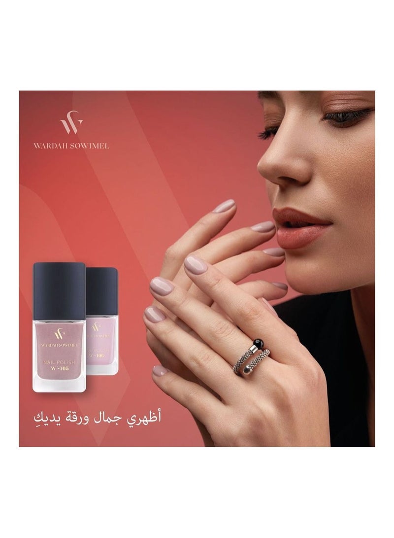 وردة صويمل طلاء أظافر من وردة صويمل - موف - W105 - Image 1