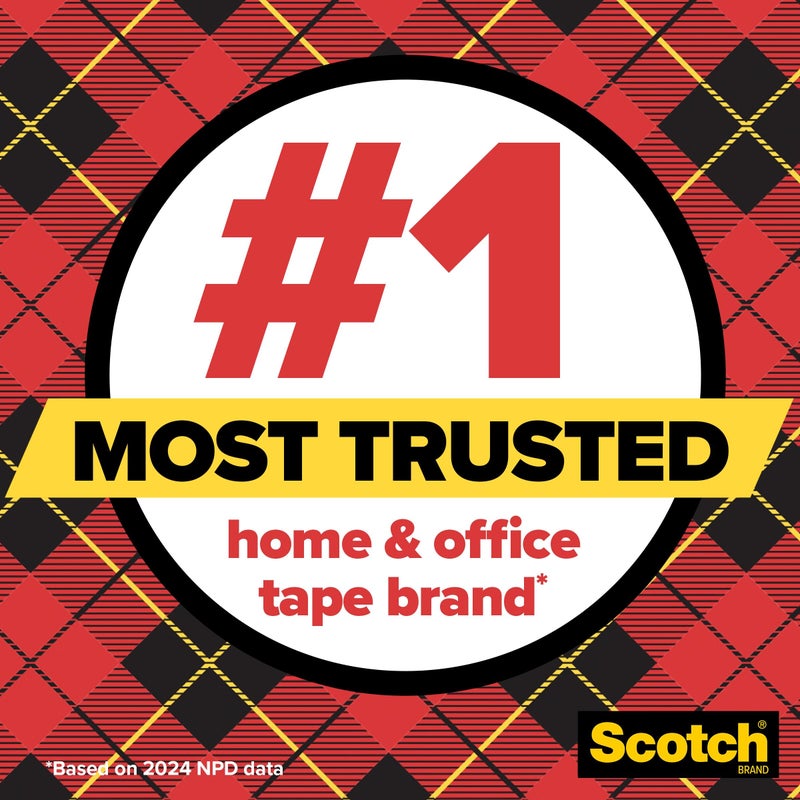 Scotch Transparent Tape, Clear Tape Engineered for Office and Home Use, 1 Inch Core 3/4 in x 1000 in, 3 Boxes - Image 3