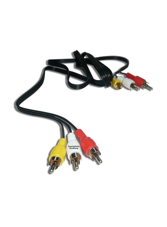 1.5 Meters  3 To 3 AV Line Set-top Box DVD TV 3 To 3 Lotus Head Audio Video Male To Male Line-Color:-2 Three To Three 1.5m Wires - Image 4