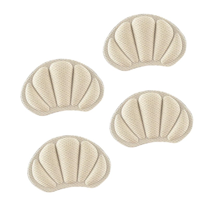 2 Pairs Self Adhesive Breathable Mesh Heel Pads Skin Color Shoe Inserts For Men Women - Image 2