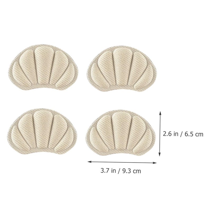 2 Pairs Self Adhesive Breathable Mesh Heel Pads Skin Color Shoe Inserts For Men Women - Image 3