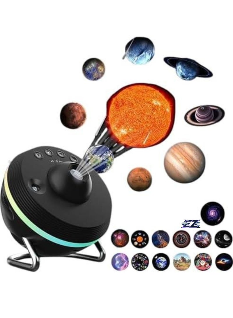ELTRAZONE Star Projector - Premium Planetarium Galaxy Projector with 13 4K HD Films, Meteor & 4 Color Effects, Adjustable Angle, Timer – Ideal for Kids, Adults, Bedroom Décor, and Relaxation - Image 1