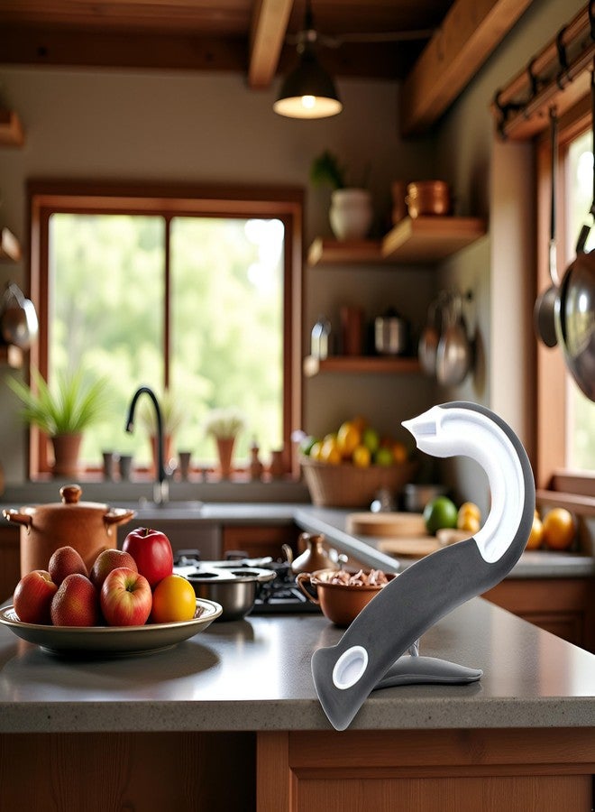 Sluswallow Black Opener, Small Hands, Seniors Easy to open Ergonomic Can Ring-Pull Helper J Shape Ring Pull Can Opener Ring Hook Pulling Jar Opener Manual Ring-Jar Opener for Weak Hands - Image 4