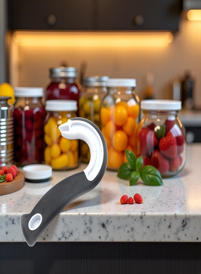 Sluswallow Black Opener, Small Hands, Seniors Easy to open Ergonomic Can Ring-Pull Helper J Shape Ring Pull Can Opener Ring Hook Pulling Jar Opener Manual Ring-Jar Opener for Weak Hands - Image 3