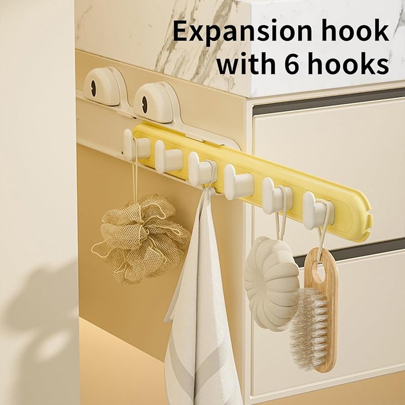 Brown Adjustable Suction Cup Hook No Drilling Required for Home Use - Image 5