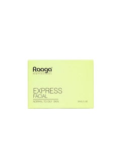 RAAGA PROFESSIONAL Express Facial Kit (6 Step Process) Rejuvenates And Revitalises Skin, Improves Skin Texture | Normal To Oily Skin (1+1) Single Use & Eco Pack-35 G  - Image 1