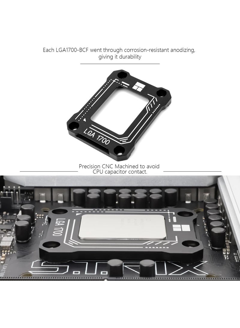 Thermalright LGA1700-BCF Black V2 CPU Anti-Bend Fixer  WITH TF7 2g Thermal Compound, Intel 12/13/14 Gen Anti-Bend Fixing Fixture, Intel CPU Corrective Fixing Bracket, LGA17XX Corrective CPU Bender, LGA1700 Full Fit Fixer - Image 5