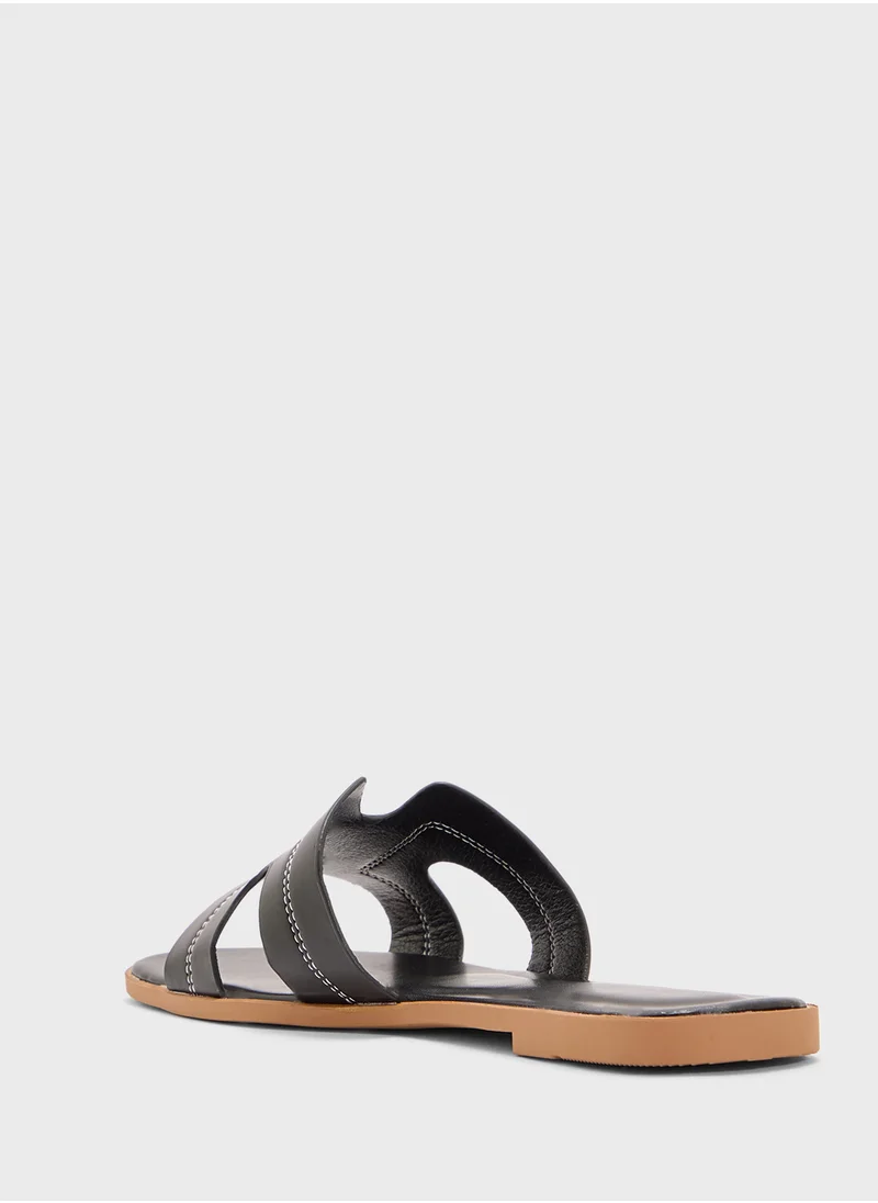 Ginger Womens Casual Flat Sandal