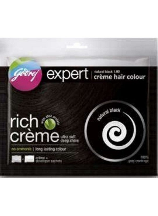 جودريج ٥ × كريم غني لصبغ الشعر باللون الأسود الطبيعي ٤٠ جم لكل عبوة (الإجمالي ٢٠٠ مل) من جودريج