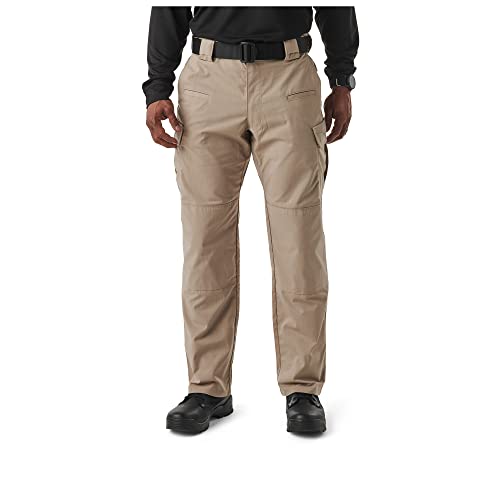 5.11 Tactical Men's Stryke Military Pants, Adjustable Waistband, Stretchable Flex-Tac Fabric, Khaki, 44Wx36L, Style 74369 - Image 1