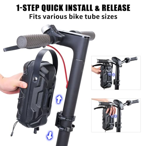 CHICLEW Electric Scooter Bag Storage, Waterproof Scooter Storage Bag with Multicolor Drawstrings, 2L Capacity Scooters Handlebar Bag, Compatible with Scooters, Bikes, Segway Ninebot and NIU - Image 2