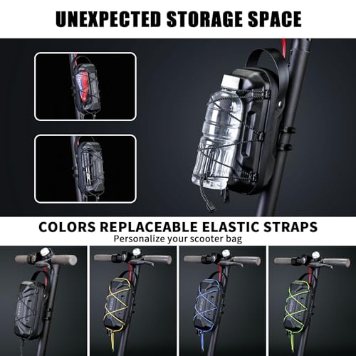 CHICLEW Electric Scooter Bag Storage, Waterproof Scooter Storage Bag with Multicolor Drawstrings, 2L Capacity Scooters Handlebar Bag, Compatible with Scooters, Bikes, Segway Ninebot and NIU - Image 3