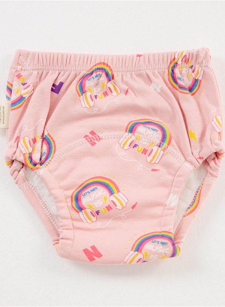Loquat Squality Baby Training Washable Cut-Out Breathable Diaper Pants Pink