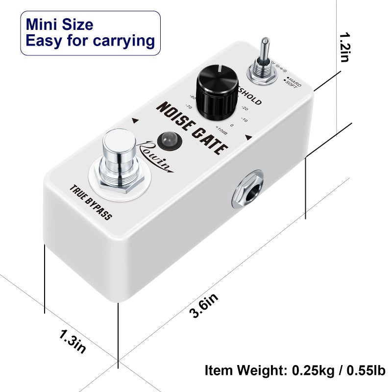 Rowin Guitar Noise Killer Noise Gate Suppressor Effect Pedal LEF-319 - Image 5