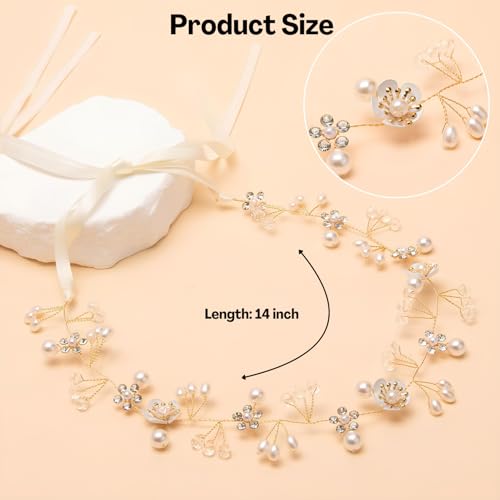 Flavizo Tiara for Women and Girls, Sparkling Flower Crown for Kids Birthday, Elegant Headpiece for Baby Girl, Stylish Hair Accessory for Wedding, Party, Pageant, Photoshoot - Image 2
