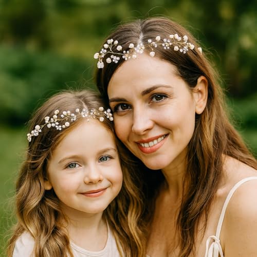 Flavizo Tiara for Women and Girls, Sparkling Flower Crown for Kids Birthday, Elegant Headpiece for Baby Girl, Stylish Hair Accessory for Wedding, Party, Pageant, Photoshoot - Image 5