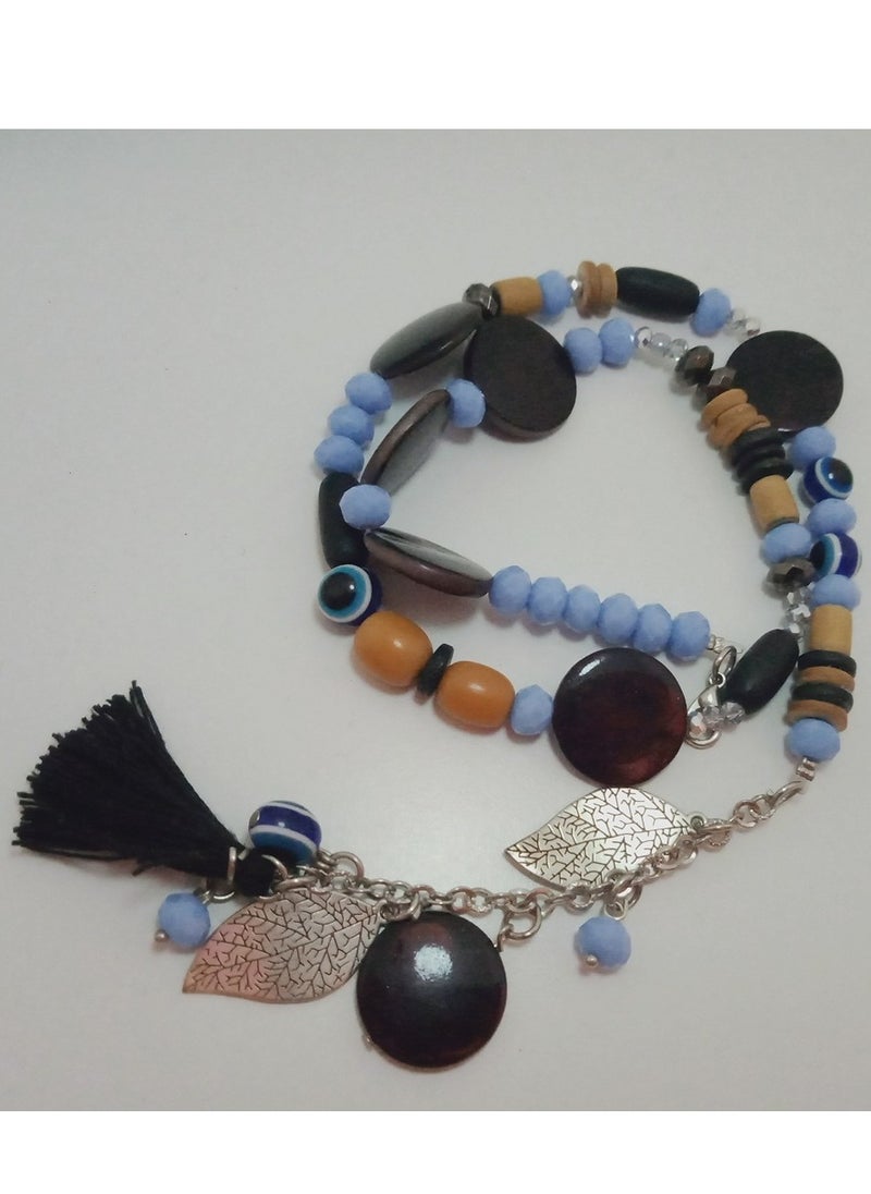 Generic Handmade bracelet made of colored stones  - Image 3