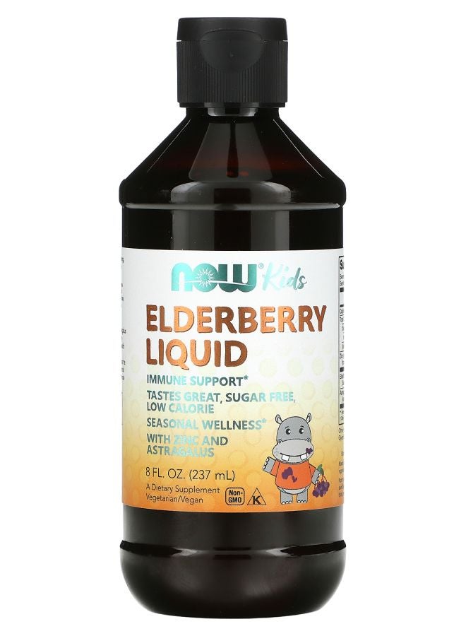 now Elderberry Liquid for Kids 8 fl oz (237 ml)