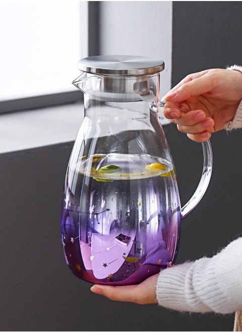 Glass Water Bottle Clear ,Great for storing water, juice, milk and other beverages