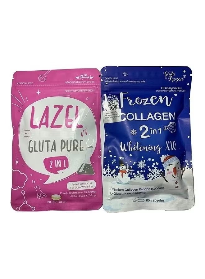 Frozen Collagen Collagen Whitening and Pure L-Glutathione Set