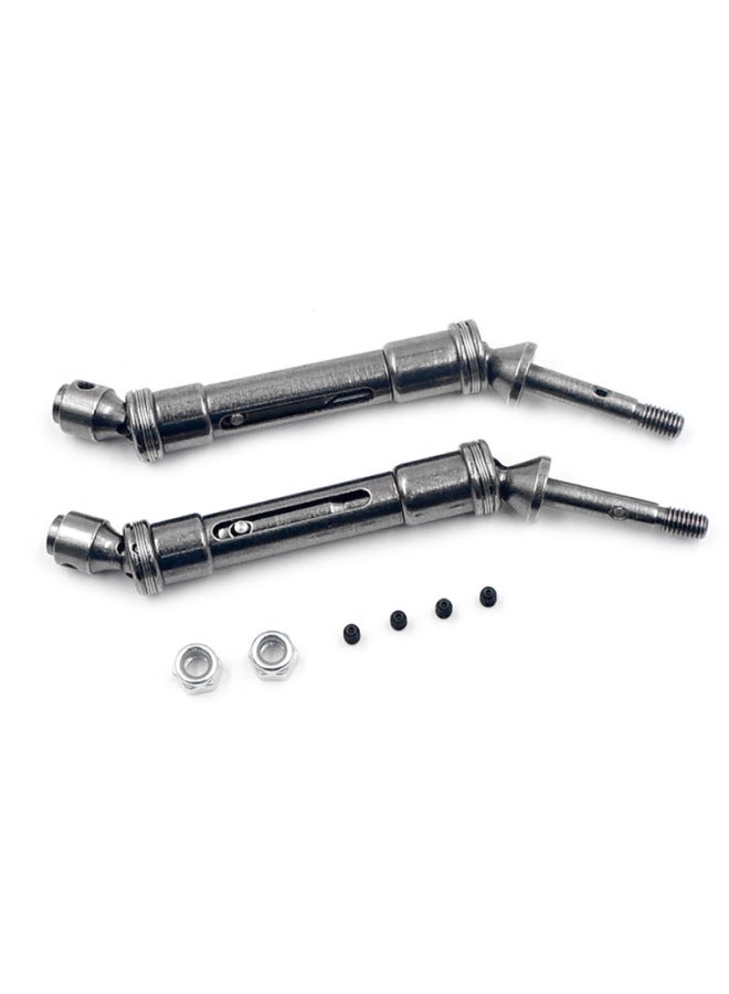 TRAXXAS Huanqi 727 Mountain Mouse Short Card Accessories SLASH Dead Mouse CVD Metal Front And Rear Universal Drive Shafts-Color:Rear Drive Shaft 2PCs  - Image 1