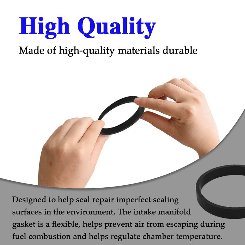 Middrivr 6 PCS Intake Manifold Rubber Sealing Gasket for N52 N54 E60 E70 E90 E92-128i 135i 325xi 328i 328xi 330i 335i 525xi 528i 530i 535xi 640i M5 M6 X1 X3 X5 X6 Z4, Replace 11617547242 - Image 4
