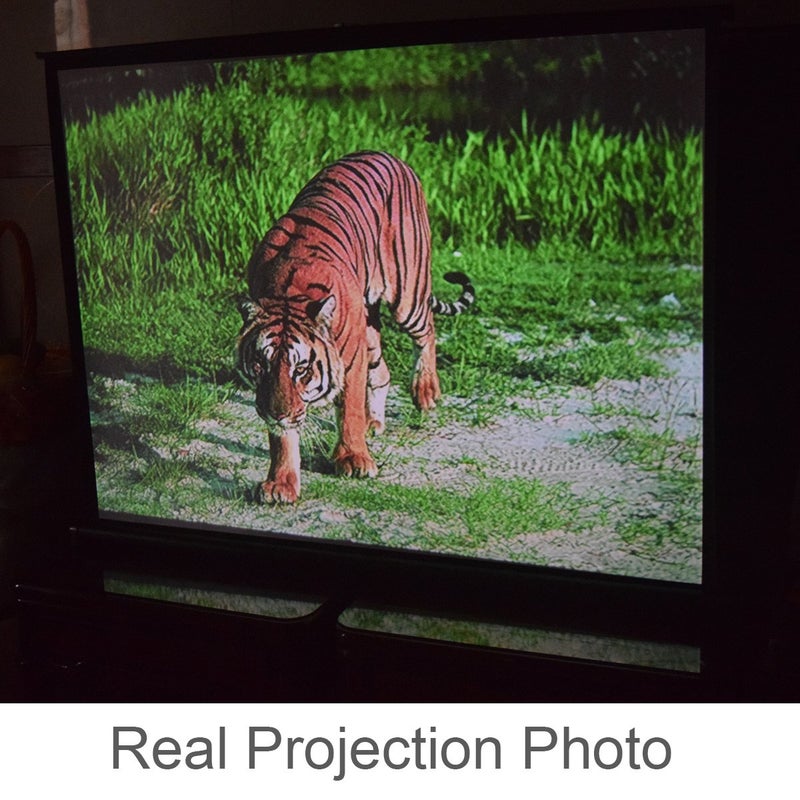 Cocar 40" Portable Projection Screen for Mini/Professional LED/LCD/DLP Projector Self Standing Pull-Out Style Indoor Outdoor Home Cinema - 4:3/16:9 Compatiable - Image 2