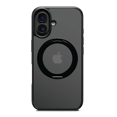 DailyObjects Polycarbonate Case for iPhone 16 Plus Compatible with Mag-Safe Wireless Charging,Halo 2.0 with Rotatable Stand Slim Shockproof Back Cover - Image 1