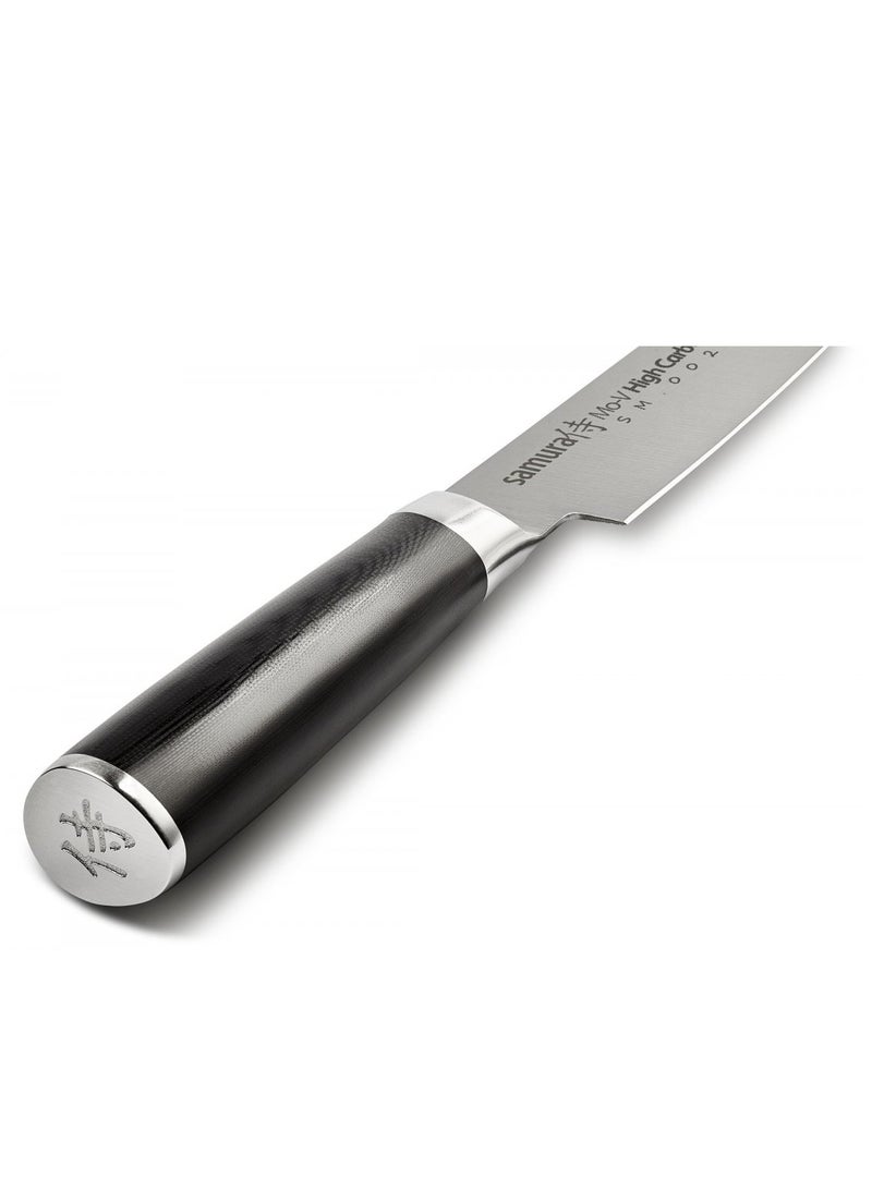 Samura Samura MO-V Utility Knife | 5 Inch Blade | G-10 Handle with Stainless Steel Bolster | Single-Layer Molybdenum-Vanadium Steel | Precision Cutting | Corrosion Resistant  - Image 3