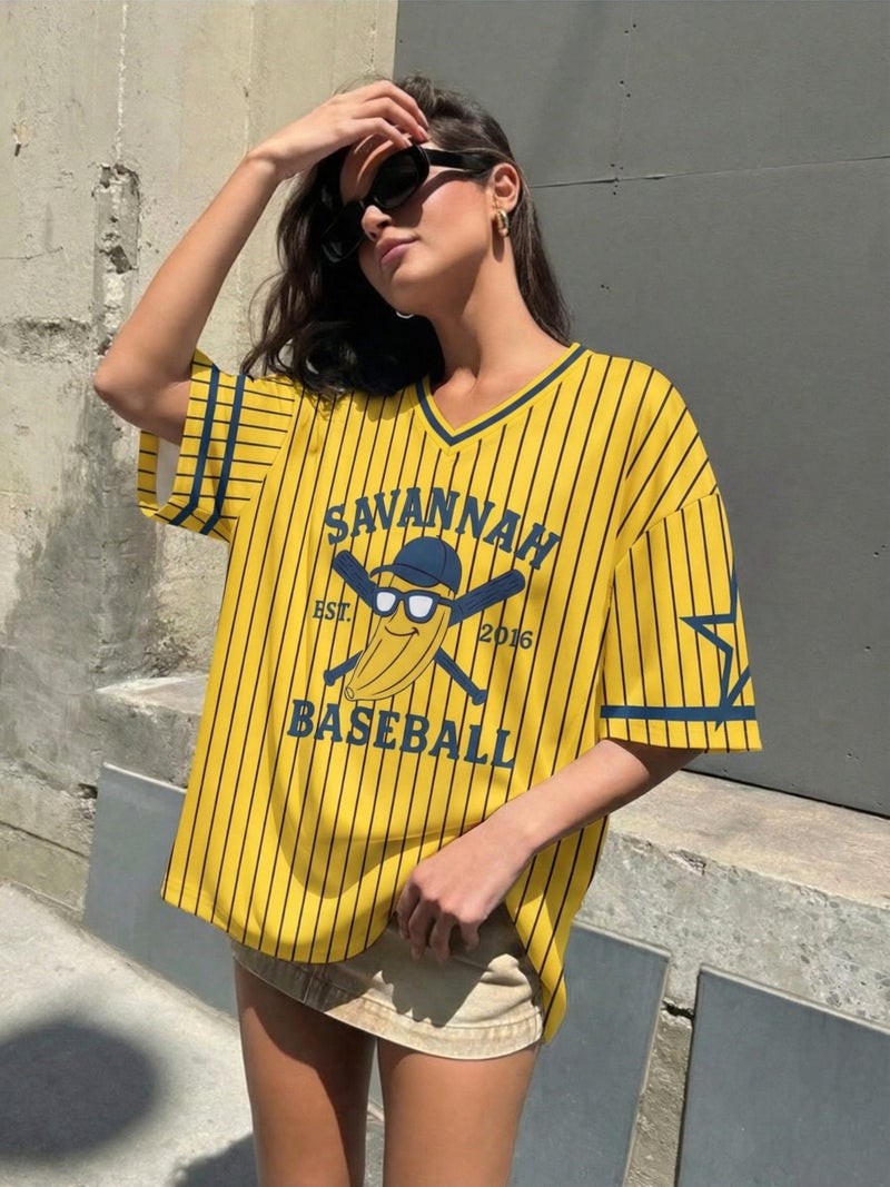 MYHALF Baseball Jersey Shirts for Women - Baseball Savannahv T-Shirts Funny Game Day Fan Clothes Tops - Image 5