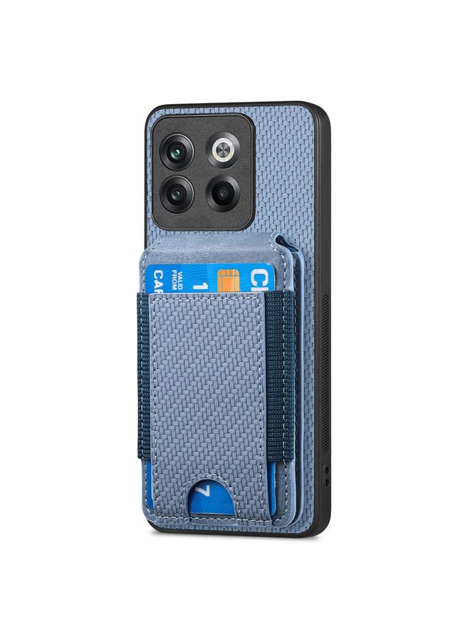 S-TOP Case For OnePlus Nord CE3 Lite Carbon Fiber Vertical Flip Wallet Stand Phone Case - Image 2